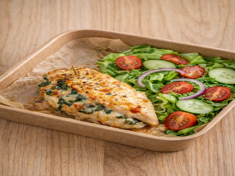 Pechuga rellena de ricotta
