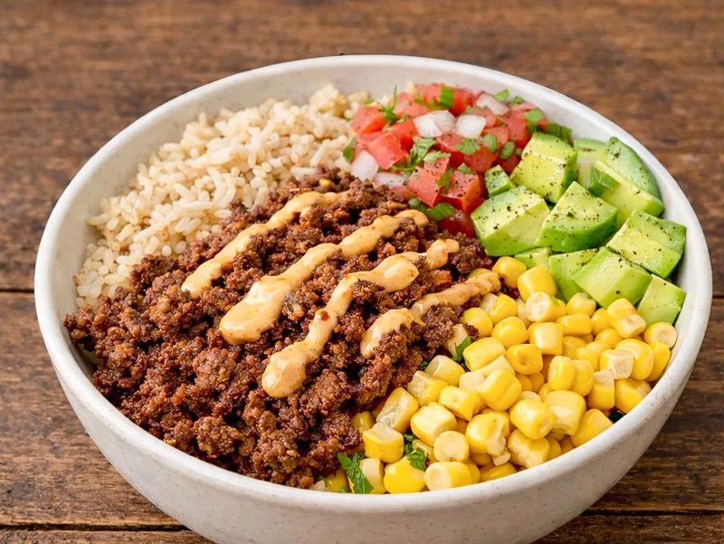 Bowl tex-mex de res