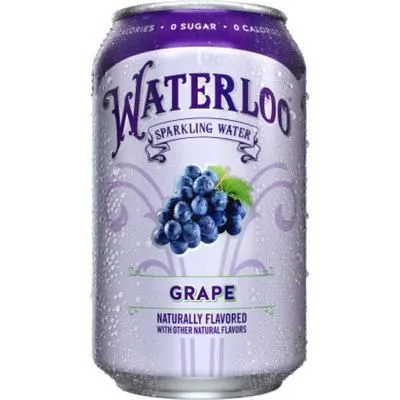 Agua Con Gas Waterloo Sabor Uva 12 oz