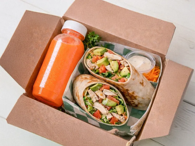 Wrap de pollo fit