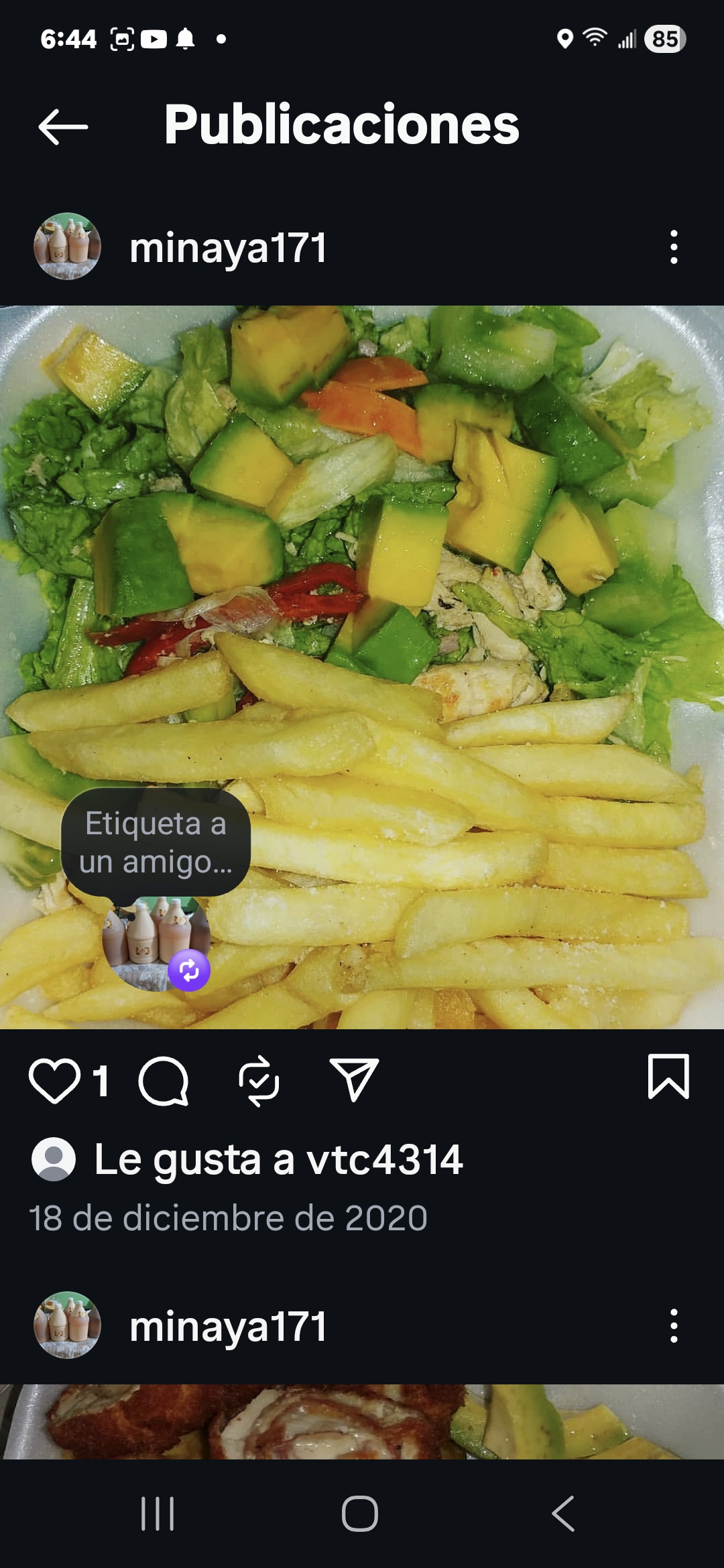 Ensalada con papa 