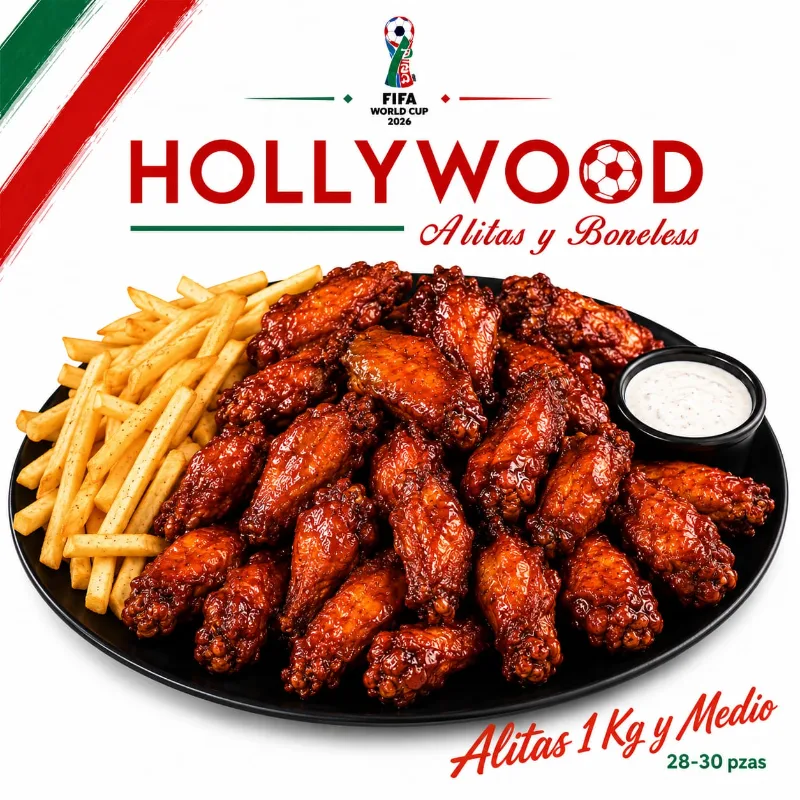 Alitas 1 Kg y Medio (28-30 Pzas)