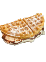 Waffle a la crema