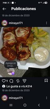 Pechuga rellena con papa o tostones