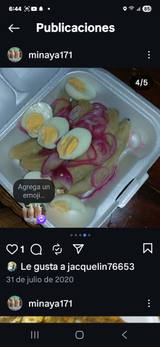 Guineo con huevo